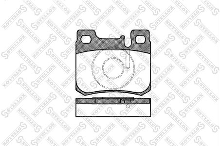 Set placute frana Stellox 168 020B-SX