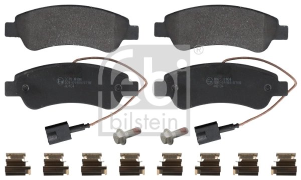 SET PLACUTE FRANA FEBI BILSTEIN 16956 - Compatibil cu CITROEN, FIAT, OPEL, PEUGEOT, VAUXHALL