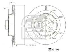 Disc frana Febi Bilstein 171479