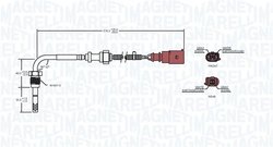 Senzor temperatura gaze evacuare Magneti Marelli 17200004501