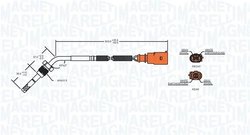 SENZOR TEMPERATURA GAZE EVACUARE MAGNETI MARELLI 172000073010 - Compatibil cu SEAT, SKODA, VW