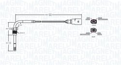 Senzor temperatura gaze evacuare Magneti Marelli 17200017101
