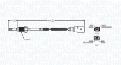 SENZOR TEMPERATURA GAZE EVACUARE MAGNETI MARELLI 172000203010 - Compatibil cu VW