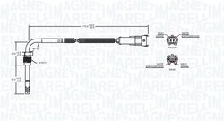 SENZOR TEMPERATURA GAZE EVACUARE MAGNETI MARELLI 172000239010 - Compatibil cu FIAT