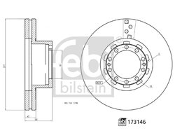 DISC FRANA FEBI BILSTEIN 173146 - Compatibil cu DAF