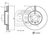 DISC FRANA FEBI BILSTEIN 174450 - Compatibil cu AUDI, SEAT, SKODA, VW