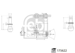 Bieleta stabilizator Febi Bilstein 175622