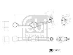 Brat suspensie Febi Bilstein 176067