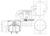 BURDUF SUSPENSIE PNEUMATICA FEBI BILSTEIN 176407 - Compatibil cu VOLVO