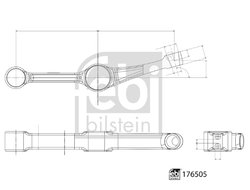 Brat suspensie Febi Bilstein 176505