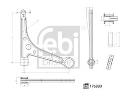 Brat suspensie Febi Bilstein 176880
