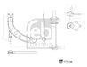 Brat suspensie Febi Bilstein 177134