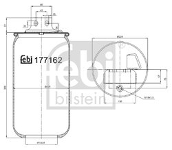Burduf suspensie pneumatica Febi Bilstein 177162