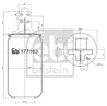 BURDUF SUSPENSIE PNEUMATICA FEBI BILSTEIN 177163 - Compatibil cu IVECO