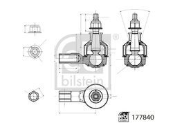 Cap de bara Febi Bilstein 177840
