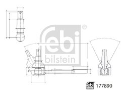 CAP DE BARA FEBI BILSTEIN 177890 - Compatibil cu DAIMLER, JAGUAR
