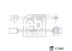 BRAT SUSPENSIE FEBI BILSTEIN 177887 - Compatibil cu NISSAN