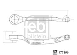 Brat suspensie Febi Bilstein 177896