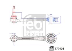 BRAT SUSPENSIE FEBI BILSTEIN 177903 - Compatibil cu BMW