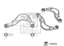 BRAT SUSPENSIE FEBI BILSTEIN 178343 - Compatibil cu FORD