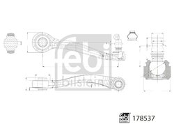 Brat suspensie Febi Bilstein 178537
