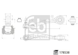 Brat suspensie Febi Bilstein 178538