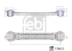 Brat suspensie Febi Bilstein 178612