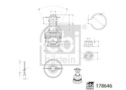 PIVOT FEBI BILSTEIN 178646 - Compatibil cu SUZUKI