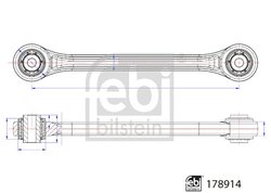 Brat suspensie Febi Bilstein 178914
