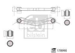 Brat suspensie Febi Bilstein 178990