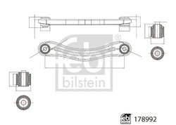 Brat suspensie Febi Bilstein 178992