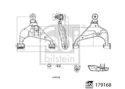 BRAT SUSPENSIE FEBI BILSTEIN 179168 - Compatibil cu TOYOTA