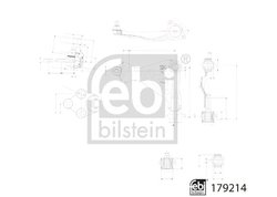 Brat suspensie Febi Bilstein 179214