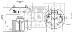 Burduf suspensie pneumatica Febi Bilstein 179293