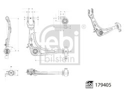 BRAT SUSPENSIE FEBI BILSTEIN 179405 - Compatibil cu CITROEN
