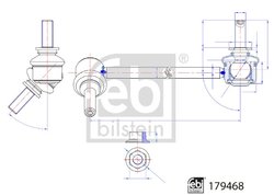 Bieleta stabilizator Febi Bilstein 179468