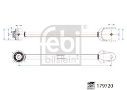BRAT SUSPENSIE FEBI BILSTEIN 179720 - Compatibil cu TESLA