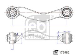 Brat suspensie Febi Bilstein 179982