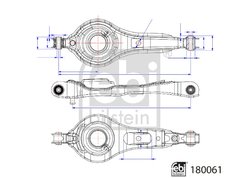 Brat suspensie Febi Bilstein 180061