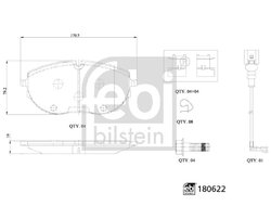 SET PLACUTE FRANA FEBI BILSTEIN 180622 - Compatibil cu VW