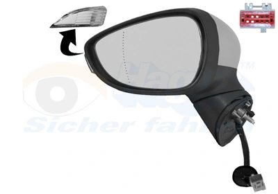 OGLINDA EXTERIOARA VAN WEZEL 1808817 - Compatibil cu FORD