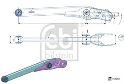BRAT SUSPENSIE FEBI BILSTEIN 182068 - Compatibil cu ALFA ROMEO