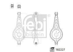 BRAT SUSPENSIE FEBI BILSTEIN 182227 - Compatibil cu FORD, FORD USA