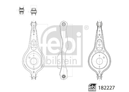 Brat suspensie Febi Bilstein 182227