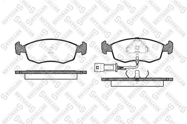 SET PLACUTE FRANA STELLOX 183 002-SX - Compatibil cu FORD, MERCEDES-BENZ, PANTHER, TVR