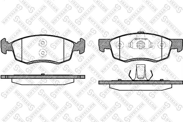 SET PLACUTE FRANA STELLOX 183 032-SX - Compatibil cu CHEVROLET, DACIA, LADA, RENAULT