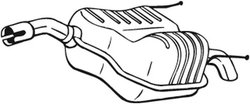 TOBA ESAPAMENT FINALA BOSAL 185-085 - Compatibil cu OPEL, VAUXHALL