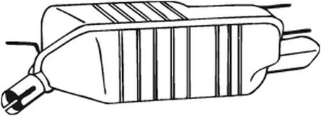 TOBA ESAPAMENT FINALA BOSAL 185-403 - Compatibil cu OPEL, VAUXHALL