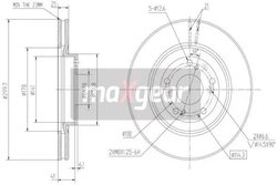 Disc frana Maxgear 19-2301