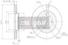 DISC FRANA MAXGEAR 19-2301 - Compatibil cu HONDA